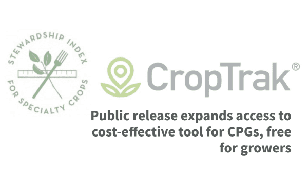 Stewardship Index for Specialty Crops and CropTrak release Stewardship Calculator