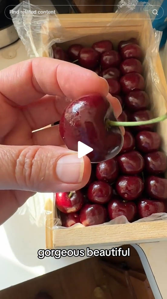 Stemilt Cherries tiktok