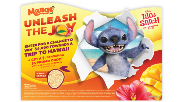 National Mango Board starts sweepstakes tie-in with Lilo & Stitch movie