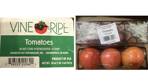 Tomatoes recalled due to possible salmonella contamination