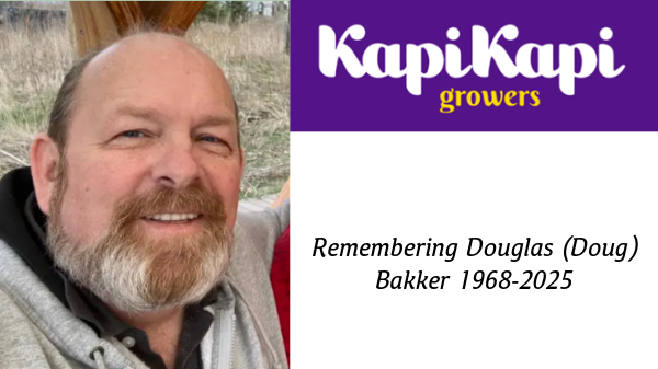 Kapi Kapi Growers mourns the loss of sales leader