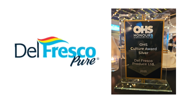 Del Fresco Pure honored for workplace health and safety