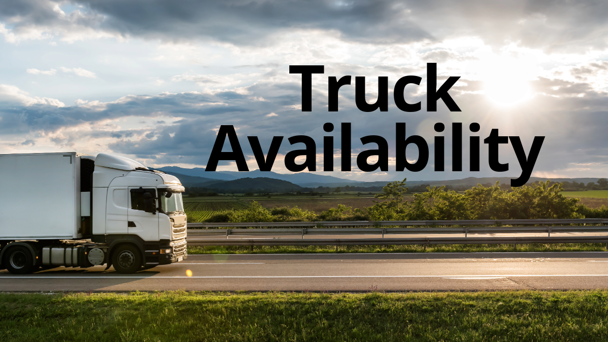 Truck Availability Report, May 15, 2026