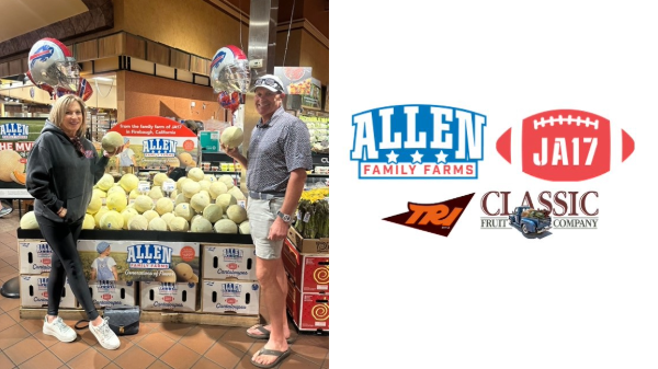 Westside Produce/Classic Fruit partnership with JA17 Allen Family Farms delivers melons to retail
