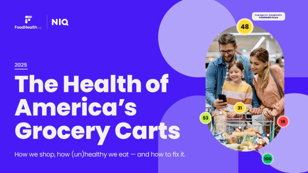 FoodHealth-NielsenIQ data shows American grocery purchases below healthful levels