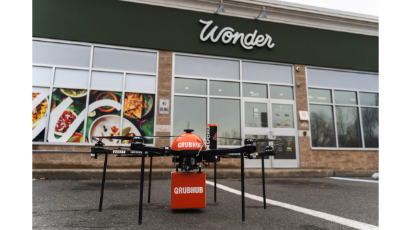 Grubhub tests drone delivery for Wonder customers in New Jersey