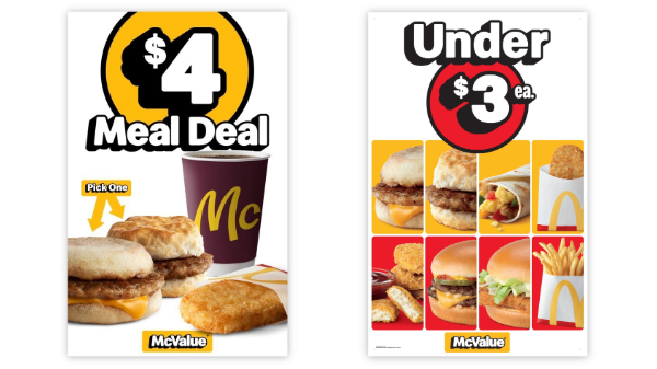 McDonald’s USA introduces meal deals to the McValue Menu