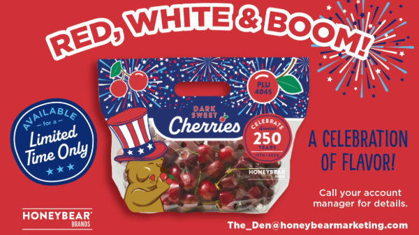 Honeybear Brands offers patriotic cherry packaging