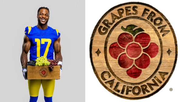 Grapes from California partners with Los Angeles Rams for global promotions