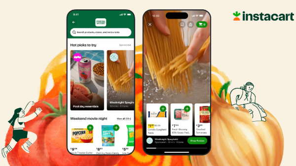 Instacart introduces shoppable video feed for advertisers