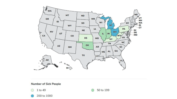 Cyclospora outbreak linked to iceberg lettuce expands to 9 states