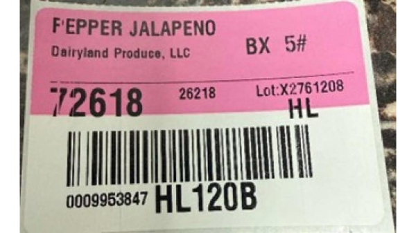 Dairyland Produce recalls jalapenos because of possible health risk