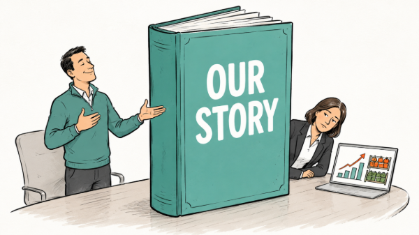 The buyer is not here for story time