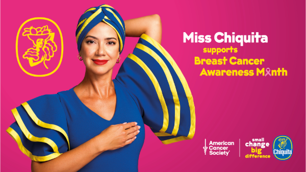 Miss Chiquita takes on a new role in honor of Breast Cancer Awareness Month