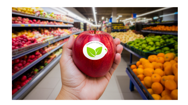 Stemilt moves select apple programs to certified compostable PLU labels