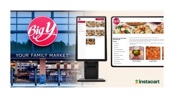 Big Y Foods and Instacart launch foodservice kiosks and online ordering
