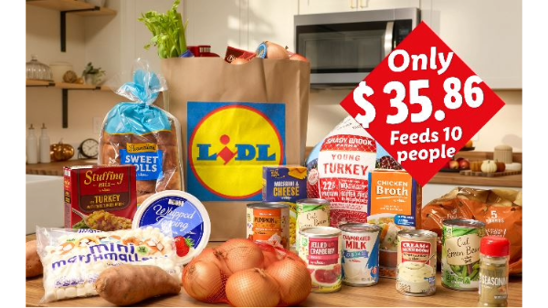 Lidl U.S. offers Thanksgiving basket for 10 for under $36